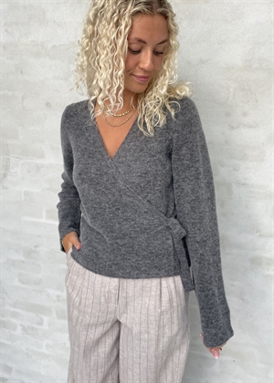 Enada ls v-n knit 7216 Dark Grey Mel. Envii